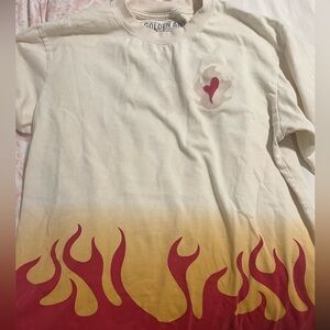 Golden Land Flame Graphic Tee